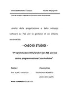 Analisi della progettazione e dello sviluppo software su PLC per la gestione di