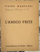 L amico Fritz di Pietro Mascagni di P Suardon