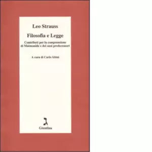 Filosofia e legge di Leo Strauss