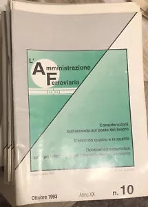 Lotto 27 numeri L amministrazione ferroviaria di Aa vv