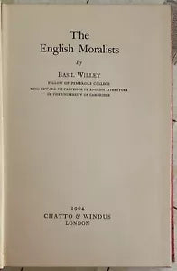 The English Moralists di Basil Willey