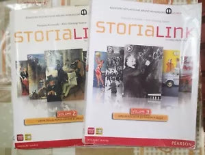 Storia Link volume 2 e 3 di A.a.v.v, 2012, Mondadori -F
