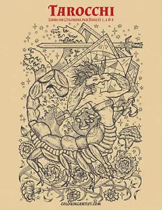 Tarocchi Libro da Colorare per Adulti 1