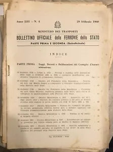 Lotto 48 Bollettino Ufficiale delle Ferrovie dello Stato di Ministero Dei Traspo