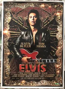 Poster locandina Elvis 45x32 cm ORIGINALE da cinema 2022 di Baz Luhrmann