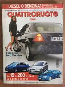 Rivista Quattroruote n.543 annata 2001 - Editoriale Domus - 2001 - AR