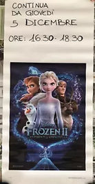 Poster locandina Frozen 2 Il segreto di Arendelle 33x70 cm ORIGINALE CON DIFETTO