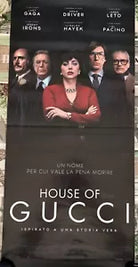 Poster locandina House of Gucci 33x70 cm ORIGINALE da cinema 2021 di Ridley Scot