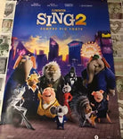 Poster locandina Sing 2 100x70 cm ORIGINALE da cinema 2021 di Garth Jennings