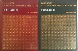 Foscolo-Leopardi I Giganti di AA.VV., 1969, Mondadori