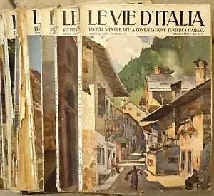 Lotto 21 riviste Le vie d’Italia di Aa vv 1936 Touring Club Italiano
