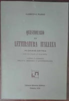 Questionario di letteratura italiana