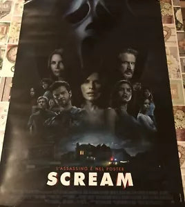 Poster locandina Scream 100x70 cm ORIGINALE da cinema 2022 di Matt Bettinelli