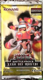 Yu Gi Oh Battle Pack 3 Lega dei mostri bustina con 5 carte di Kazuki Takahashi