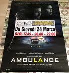 Poster locandina Ambulance 100x70 cm ORIGINALE da cinema 2022 CON DIFETTO di Mic