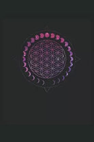 Mandala Delle Fasi Lunari: Fiore della Geometria Geometria Regali Notebook Foder