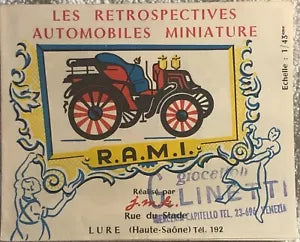 Les retrospectives automobiles miniature RAMI catalogo macchinine di Giocattoli