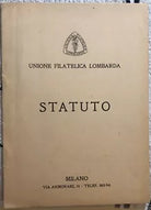Statuto dell’Unione Filatelica Lombarda di Aa.vv., 1953, Unione Filatelica Lom