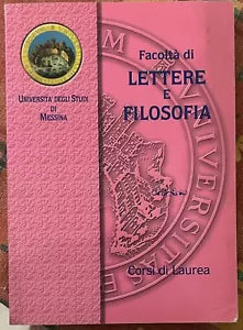 Facolt di Lettere e Filosofia Corsi di Laurea A A 2001