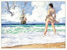 Poster Molly in riva al mare di Milo Manara