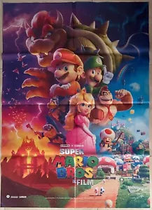 Poster locandina Super Mario Bros Il film 100x140 ORIGINALE da cinema di Aaron