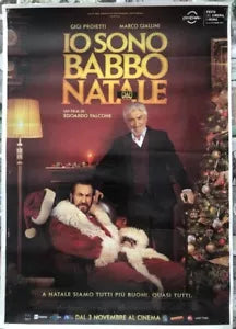 Poster locandina Io sono Babbo Natale 45x32 cm ORIGINALE da cinema 2021 di Edoar