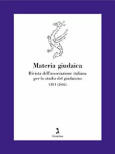 Materia Giudaica VII 1