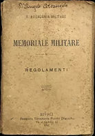 Memoriale militare Regolamenti di R Accademia Militare