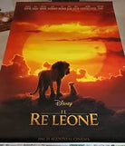 Poster locandina Il Re Leone 100x140 cm IN TELA ORIGINALE da cinema 2019 di Jon