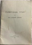 Curriculum vitae del Dott. Giuseppe Cortese AUTOGRAFATO di Dott. Giuseppe Cortes