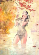 Poster Sotto la pioggia autunnale di Milo Manara