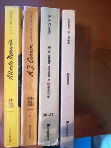 I piu famosi libri moderni - Cronin, Moravia, Rossi - 3 Voll. Bompiani - 1970