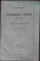Della necessita di soccorrere i poveri e dei modi - AA.VV. - Galileiana,1855 - A