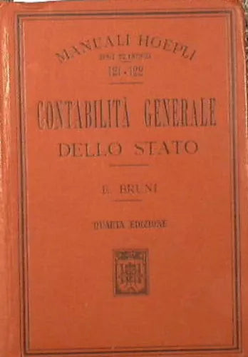 CONTABILITÀ GENERALE DELLO STATO - E. Bruni ( 1914)