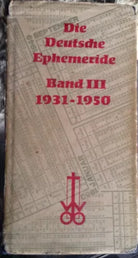 Die Deutsche Ephemeride - Otto Wilhelm - Sechzehnte Auflage - 1975 - MP
