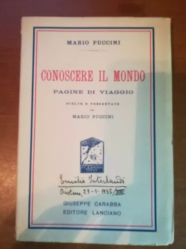 Conoscere il mondo - Mario Puccini - Lanciano - 1935 - M