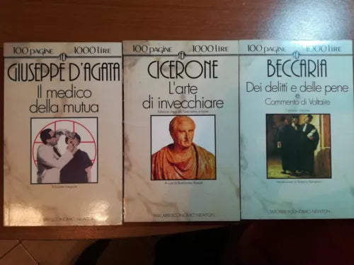 L’arte di invecchiare Dei delitti e delle pene Il medico della mutua Newton