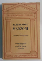 Alessandro Manzoni - Andrea Gustarelli - A. Vallardi - 1955 - G