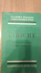 Alessandro Manzoni Liriche - Attilio Momigliano, 1956, G.d’Anna - S