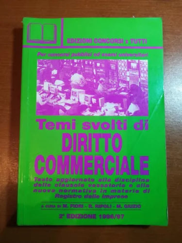 Temi svolti di diritto commerciale - AA.VV. - Concorsi x tutti - 1996 - M