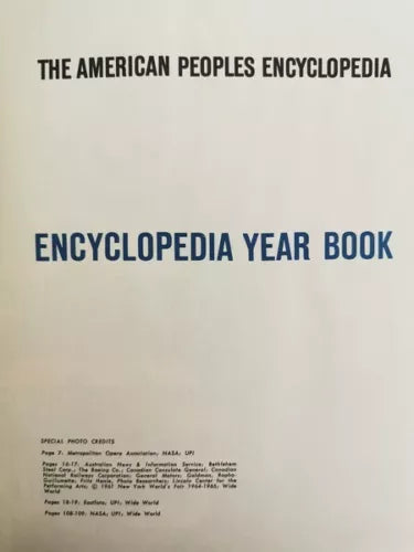 The American People Encyclopedia Encyclopedia year book 1964 - ER