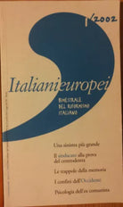 Italianieuropei bimestrale del...1 2002 - AA.VV.- Marchesi Grafiche,2002 - R