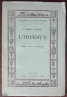 L oreste - Vittorio Alfieri - Macri,1943 - A