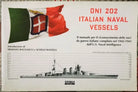 ONI 202 ITALIAN NAVAL VESSELS - ER