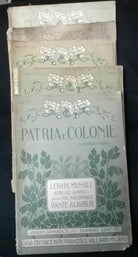 Lotto di 5 Riviste mensili - Patrie e Colonie - 1914 - Edit. Vallardi - L