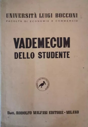 Vademecum dello studente facolta di economia e commercio, 1952 - ER
