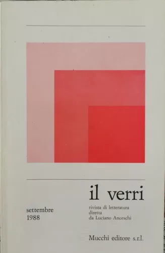 Il verri di Luciano Anceschi a Cura Di , 1988, Mucchi Editore - ER