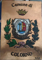 Targa in metallo del comune di Colorno (Emilia romagna)