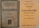 Manuali Hoepli Storici 1918 - 1921 Ragioneria e Logaritmi - ER