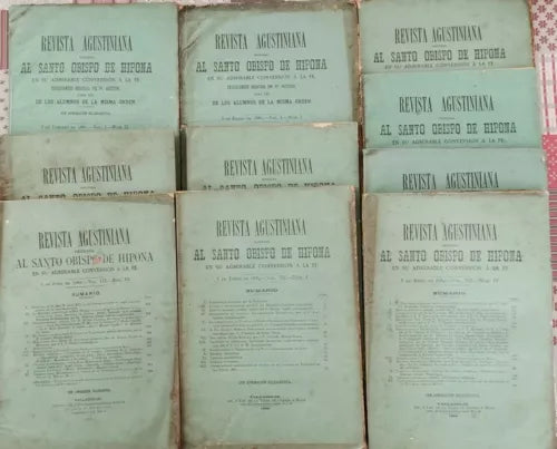 Revista Augustana al Santo Obispo de Hipona 1881-1884, 10 volumi - ER